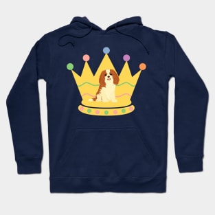 Cavalier King Charles Spaniel and crown Hoodie